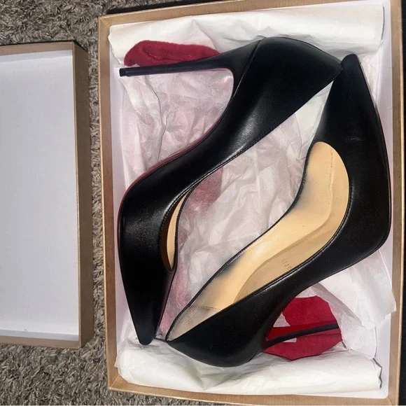 Christian Louboutin Black Patent Leather Heels - Picture 3 of 8